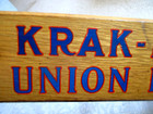 1900 s- Union Biscuit Co-krak-r-jak Biscuits Wood Store Display Org Sign 43 
