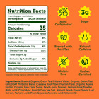 Prebiotic Peach Iced Tea Cans  Supports Digestive   Gut Health  6g Plant Fiber  