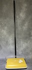 Vintage Bissell Daisy Carpet Floor Hand Manual Sweeper Mustard Floral Pattern