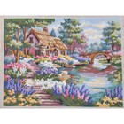 Vintage Y2k 2000 Gardener s Cottage Dimensions Needlepoint Completed 2487