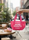 Dunkin Donuts Pink Donuts  Mini Bag Rare Collectible 