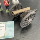 Britains Lead W  Goat Mascot Set Of 8 Vtg Toy Soldiers With Cannon