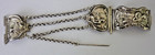 Antique Victorian Dutch Bible Buckle 835 Silver Panel Link Bracelet