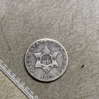 1853 Three Cent Silver Piece  Tough Collector Type Coin