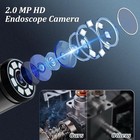 Endoscope Camera With Light  1920p Hd Borescope Camera With 8  Led Lights 16 4ft
