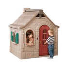 Step2 Naturally Playful Storybook Brown Cottage Playhouse Plastic Kids Outdoor