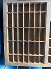 Wood Printers Drawer Letterpress Type Set Case Shadow Box 32 1 4  X 16 3 4 