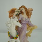 Ug Angel And Unicorn Figurine Large 10 5  Lavender Fantasy Mythical Decor