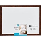 Magnetic Dry Erase White Board With Wooden Frame  Easy To Write   Clean  17 x23 