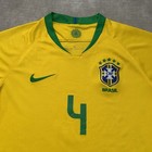 2018 Nike Brazil Soccer Jersey Size M Wenzay Cbf Football Yellow Brasil