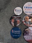 Lot Of 10 Vintage Political Buttons Pins