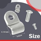 3 16  Stainless Steel Brake Line Clamp With Screw Street Rod Custom Dune 24 Pcs