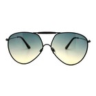 Unisex Pilot Sunglasses Vintage Retro Fashion Top Bar Ombre Gradient Lens