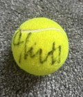 Lleyton Hewitt Hand Signed Slazenger Wimbledon Ultra Vis Tennis Ball