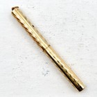 Antique Conklin Rolled Gold Ring Top Chevron Lever Fountain Pen  no Nib  As Is