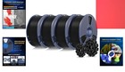 Durable Pla  2 0 3d Printer Filament - Black  4kg 4-pack For Quality Prints