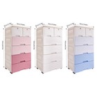 6-drawer Tall Dresser Bedroom Chest Of 6-drawers Dresser Plastic Storage Cabinet