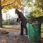 Collapsible Portable Garden Waste Bags Plastic Heavy Duty Lawn Leaf Bag 72 Gal