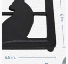 Black Cast Iron Trivet For Hot Dishes   Pots On Kitchen   Dining Table 6x6 5