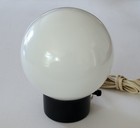70 s Vintage Mcm Atomic Space Age Milk Glass Mushroom Accent Table Lamp