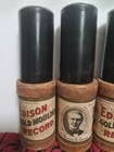  8  1900s Edison Cylinder Record - Gold Moulded Cylinder   Amberol Songs   Misc
