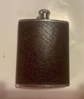 Comoy s Of London 6 Oz Stainless Pocket Flask Leather Wrapped