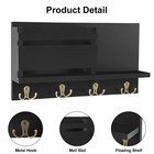 Key And Mail Holder For Wall Decorative Rustic Mail Organizer Wall Mount Wooden 