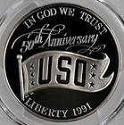1991-s   1  Uso Proof Silver Dollar  Pcgs Pr69 Dcam  49031830
