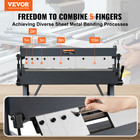 Vevor 24 In Sheet Metal Bender 0-135   Brake Bending 14 Gauge Removable Fingers