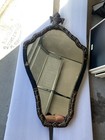 Stunning Antique Victorian Beveled Gilt Wood  Wall Mirror   With Etched Glass