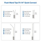 4x Pressure Washer Needle Nozzle Kit 1 4 Quick Connect Cleaning Flush Wand Tips