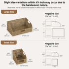 Seagrass Pantry Storage Baskets  Wicker Baskets With Built-in Handles  Handwoven