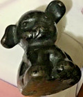 Old Vintage hines cast Iron Dog Pup Hubley bucki Antique Toy 1 5 tall Mutt 