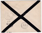 1900 Qv 2  d Blue Stamp On Gb Mourning Cover Redirected To Raquette Lake New York