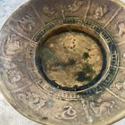 Vintage Brass Zodiac Horoscope Astrology Trinket Dish Small 4  Made In Korea