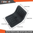 Labwork High Back Mower Seat Black Adjustable Universal Lawn Tractor Seat