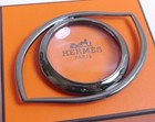Authentic Hermes Magnifying Glass Eyes Metallic  4225