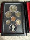 1982 Royal Canadian Mint  7 Coin Proof Set Double Dollar Silver Canada With Case