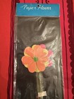 New Old Stock Flower Power Paper  Flowers Craft Picks Made In Japan