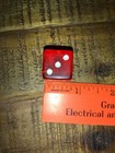 Vintage  Dice  Red Translucent Lot Of 17 So 8 Pairs 6 8 In  Or 5 Sets For Bunko