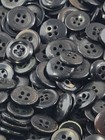 Large Vintage Lot Of Assorted Black Buttons  2