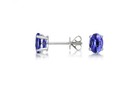 925 Sterling Silver 2 00ct Genuine Tanzanite Oval Stud Earrings Women