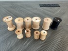 Vintage Wooden Thread Spools Sewing Lot Of 18  Coats   Clark   s  Belding   Other
