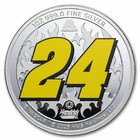 1 Oz Silver Colorized Round - Nascar Drivers - Jeff Gordon