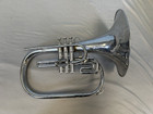 Quality  Deg Dynasty Iii U s a  Nickel Silver Marching French Horn   Case