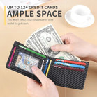 Men   s Slim Leather Bifold Wallet     Rfid Blocking  Cards   Cash Slots  Gift Box