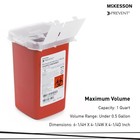 Mckesson Prevent Sharps Container 0 25 Gal  Vertical Entry Case Of 80