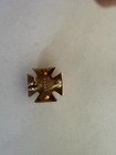 Alpha Tau Omega Yellow Gold Black Enamel Fraternity Pin