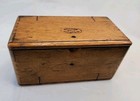 Antique 1889 Oak Singer Sewing Machine Puzzle Box No Attachments Red Velvet