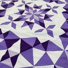 Handmade Purple Alaska Cotton Fabric Queen Size Patchwork Quilt Top topper